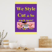 Salon Barbershop Posters Poster (Küche)