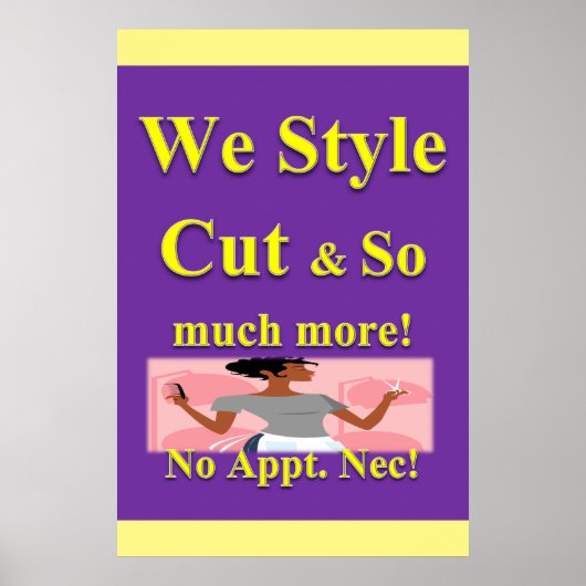 Salon Barbershop Posters Poster (Vorne)