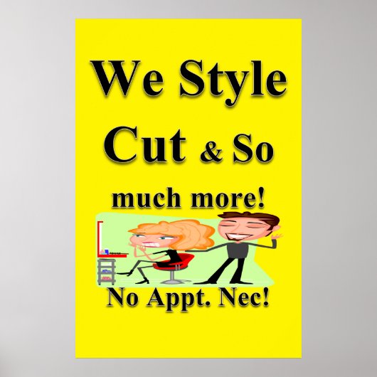 Salon Barbershop Posters Poster (Vorne)