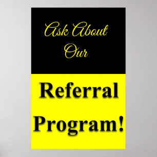 Salon Barbershop Posters Referral Program Poster