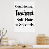 Salon Barbershop Posters Soft Hair Conditioning Poster (Küche)