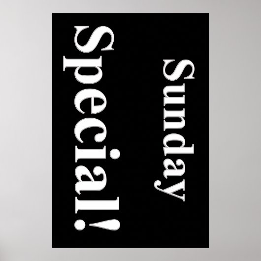 Salon Barbershop Posters Sunday Special Poster (Vorne)