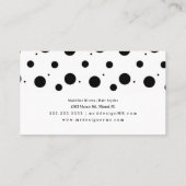 Salon Beauty Schere Imitate Gold Visitenkarte (Rückseite)