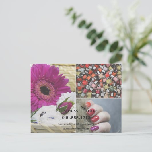 Salon Berufliche Werbung Postkarte - HAMbyWG (Stehend Vorderseite)