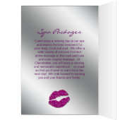 Salon Broschüre Schönheit Makeup Künstler Kosmetol (Innen (Links))