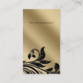 Salon Business Card Elegante Terminkarte (Rückseite)