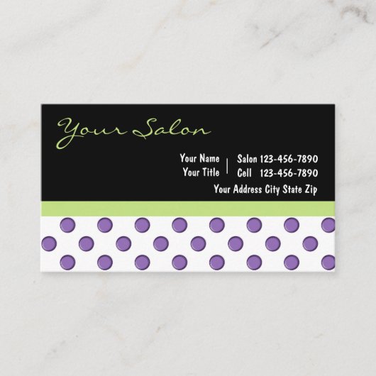 Salon Business Cards Terminkarte (Vorderseite)