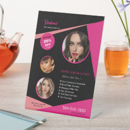 Salon Business Custom Pedestal Sign Sockelschild