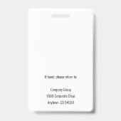 Salon Business Promotional Ausweis (Rückseite)