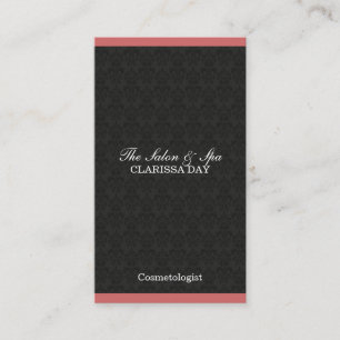 Salon Damask Color Bar Visitenkarte