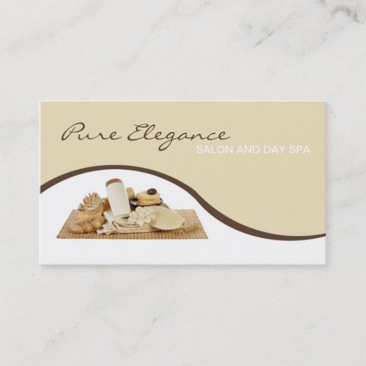 Salon Day Spa Massage Therapist Supp Business Card Visitenkarte (Vorderseite)