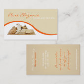 Salon Day Spa Massage Therapist Supp Business Card Visitenkarte (Vorne/Hinten)