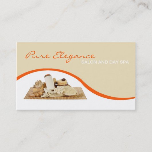 Salon Day Spa Massage Therapist Supp Business Card Visitenkarte (Vorderseite)