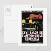 Salon de Automobile Postkarte (Vorne/Hinten)
