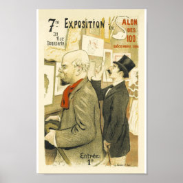 Salon De Cents 1894 Vintage französische Werbung Poster