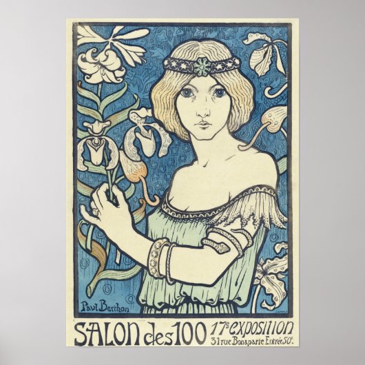 Salon de cents by Paul Berthon - Art Nouveau Poster (Vorne)