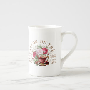 Salon de Thé Tearoom French Rose Teetasse Roter Te Porzellantasse