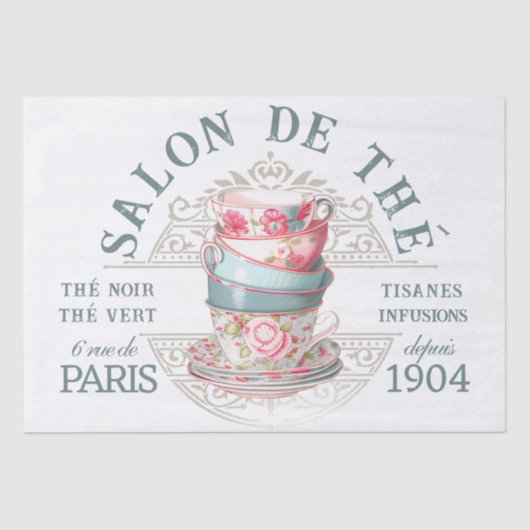 Salon de Théâtre Tearoom Entdeckungsreise Seidenpapier (Vorderseite)