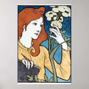 Salon des Cent, 1894 Art Nouveau von Eugene Grasse Poster