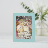 Salon des Cent. ~ Alphonse Mucha Postkarte (Stehend Vorderseite)