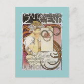 Salon des Cent. ~ Alphonse Mucha Postkarte (Vorderseite)