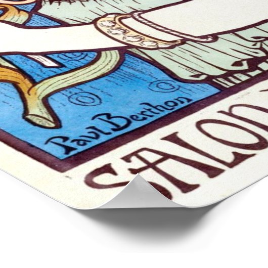 Salon des Cent, Art Nouveau Cover von Paul Berthon Poster (Ecke)