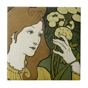Salon des Cent ~ Ausstellung von E. Grasset Fliese