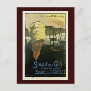 Salon Des Cent ~ Etudes de F. Gottlob Postkarte