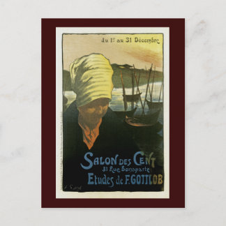 Salon Des Cent ~ Etudes de F. Gottlob Postkarte