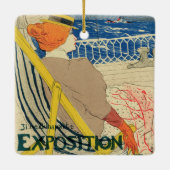 Salon des Cents by Toulouse Lautrec, Art Nouveau Keramikornament (Rückseite)