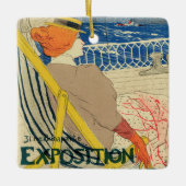 Salon des Cents by Toulouse Lautrec, Art Nouveau Keramikornament (Vorderseite)