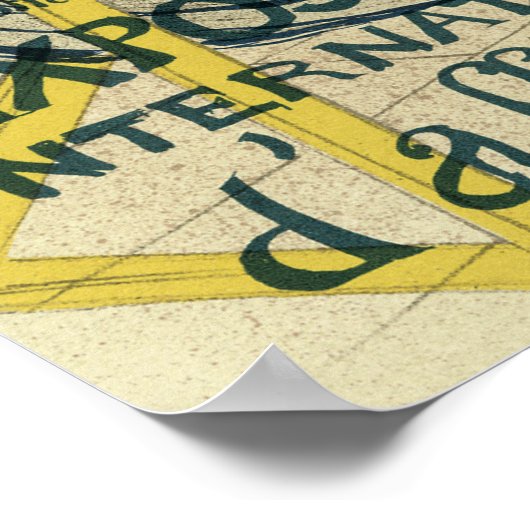 Salon des Cents by Toulouse Lautrec, Art Nouveau Poster (Ecke)