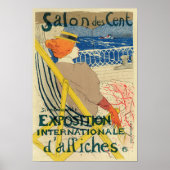 Salon des Cents by Toulouse Lautrec, Art Nouveau Poster (Vorne)
