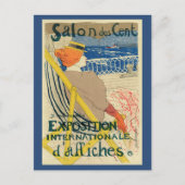 Salon des Cents by Toulouse Lautrec, Art Nouveau Postkarte (Vorderseite)