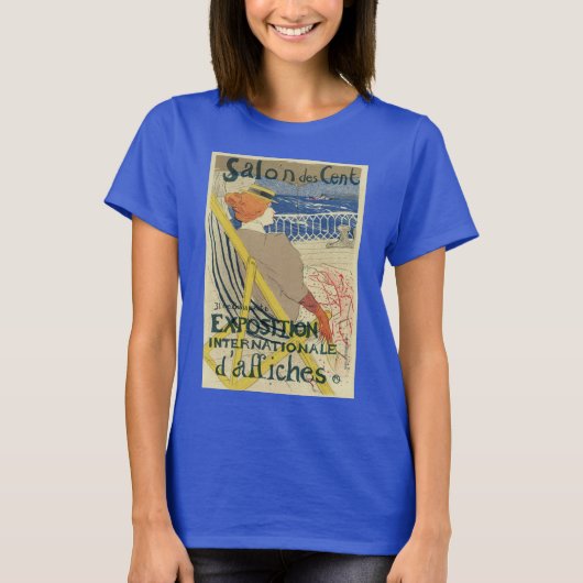 Salon des Cents by Toulouse Lautrec, Art Nouveau T-Shirt (Vorderseite)