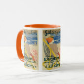 Salon des Cents by Toulouse Lautrec, Art Nouveau Tasse (Vorderseite Links)