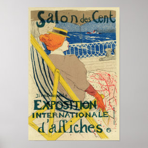 Salon-DES-Cents durch Toulouse Lautrec, Kunst Poster