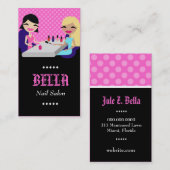 SALON des NAGEL-311-PINK Visitenkarte (Vorne/Hinten)