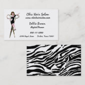 Salon Diva Business Cards Visitenkarte (Vorne/Hinten)