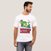 Salon-Eidechsen-Cartoon T-Shirt (Vorne ganz)