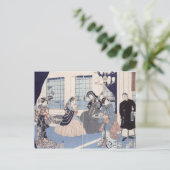 Salon eines Hauses ausländischer Händler bei Postkarte (Stehend Vorderseite)