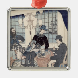 Salon eines Hauses der fremden Kaufleute an Ornament Aus Metall