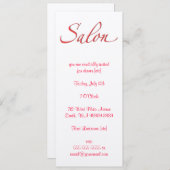 Salon Einladung (Vorne/Hinten)