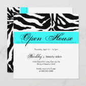 Salon Einladung Open House und Zebra Blue (Vorne/Hinten)