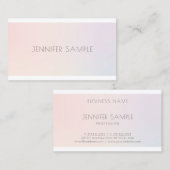 Salon Elegante Farben Moderne Berufliche Schlichte Visitenkarte (Vorne/Hinten)