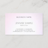 Salon Elegantes Design Beruflich Schlicht Moderne Visitenkarte (Rückseite)