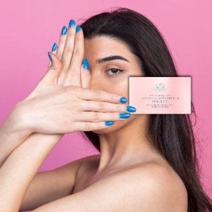 Salon-Empfehlungs-Karten-Silber-Rosa VIP-Diamant Empfehlungskarte