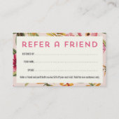 Salon-Empfehlungs-Visitenkarte Empfehlungskarte (Rückseite)