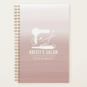 Salon Ernennung Blush Wasserfarbe Ombre Planer