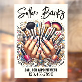 Salon Fensteraufkleber (Blatt 2)